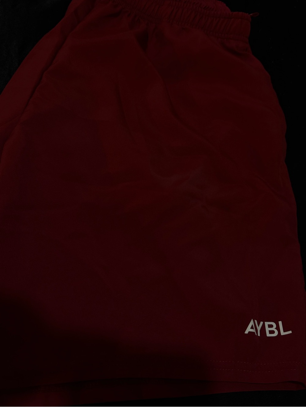 AYBL Maroon Athletic Shorts with White Logo